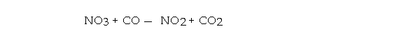 For the elementary reaction   the molecularity of the reaction is , and the rate law is rate = . A)  2, k[NO<sub>3</sub>][CO]/[NO<sub>2</sub>][CO<sub>2</sub>] B)  2, k[NO<sub>2</sub>][CO<sub>2</sub>] C)  4, k[NO<sub>3</sub>][CO][NO<sub>2</sub>][CO<sub>2</sub>] D)  4, k[NO<sub>2</sub>][CO<sub>2</sub>]/[NO<sub>3</sub>][CO] E)  2, k[NO<sub>3</sub>][CO]