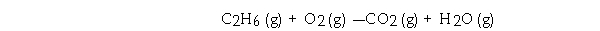 Given the equation    Determine the number of liters of O<sub>2</sub><sub> </sub>consumed at STP when 270.0 grams of C<sub>2</sub>H<sub>6</sub><sub> </sub>is burned.