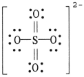 The formal charge on sulfur in SO<sub>4</sub><sup>2-</sup> is __________, where the Lewis structure of the ion is:   A) -2 B) 0 C) +2 D) +4 E) -4