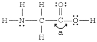 The bond angle marked a in the following molecule is about __________.   A) 90° B) 109.5° C) 120° D) 180° E) 60°