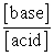 The Henderson-Hasselbalch equation is __________. A) [H<sup>+</sup>] = K<sub>a</sub> +   B) pH = pK<sub>a</sub> - log   C) pH = pK<sub>a</sub> + log   D) pH = pK<sub>a</sub> + log   E) pH = log  