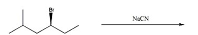 Draw the substitution product of the following reaction:  