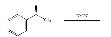 Draw the substitution product of the following reaction:  