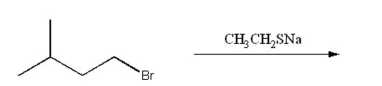 Draw the substitution product of the following reaction:  