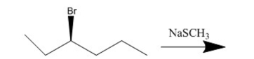 What is the substitution product of the following reaction?  