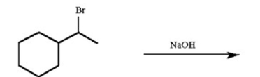 Draw all possible alkene products of the following reaction and circle the major product:  
