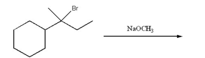 Draw the structure of the major product of the following reaction:  
