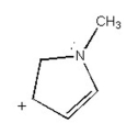 Draw the other two resonance contributors for the following species:  