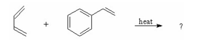 What is the product of the following Diels-Alder reaction?  