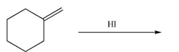 Draw the major product of the following reaction:  