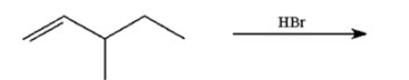 Draw the major product of the following reaction:  