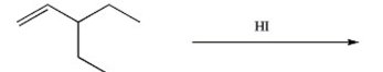 Draw the major product of the following reaction:  