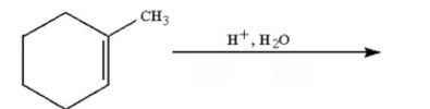 Draw the major product of the following reaction:  