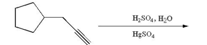 Draw the major product of the following reaction:  