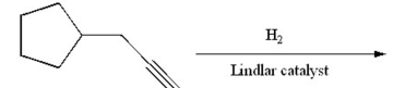 Draw the major product of the following reaction:  