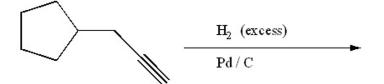 Draw the major product of the following reaction:  