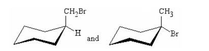What is the relationship between the following compounds?   A)  identical compounds B)  constitutional isomers C)  conformational isomers D)  configurational isomers E)  enantiomers