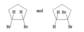 What is the relationship between the following compounds?   A)  diastereomers B)  constitutional isomers C)  conformational isomers D)  configurational isomers E)  enantiomers