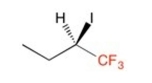 What is the relative priority of the CF<sub>3 </sub>group in the following compound?   A)  1 B)  2 C)  3 D)  4