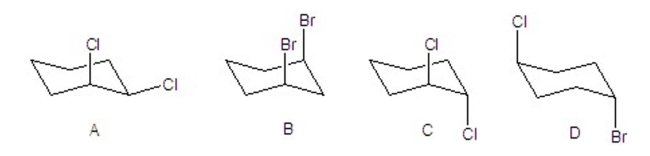 Which of the following compounds are not chiral?  