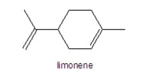 How many hydrogens are in limonene?   A)  8 B)  10 C)  12 D)  16 E)  18
