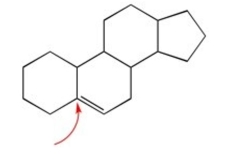 How many hydrogens are attached to the indicated carbon?   A)  zero B)  one C)  two D)  three