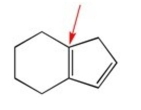 How many hydrogens are attached to the indicated carbon?   A)  zero B)  one C)  two D)  three