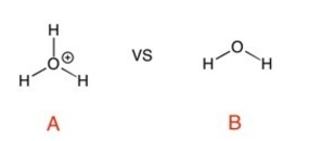 Which is a stronger acid, A or B?   A)  A B)  B