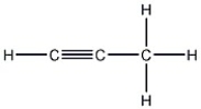How many carbon-carbon sigma bonds are in the molecule shown?   A) 1 B) 2 C) 3 D) 4