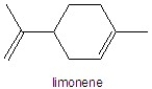 Determine the number of hydrogens in limonene.   A) 8 B) 10 C) 12 D) 16 E) 18
