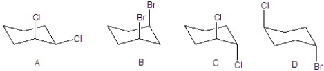 Identify the compounds that are not chiral.  