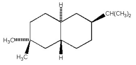 How many asymmetric centers are present in the compound shown below?   A) 1 B) 2 C) 3 D) 4 E) 5