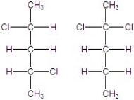 Identify the pair of compounds.   A) identical B) conformational isomers C) constitutional isomers D) configurational isomers E) none of the above