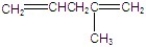 Name the structure.   A) 2-methyl-2,4-pentadiene B) 4-methyl-1,4-pentadiene C) 2-methylene-4-pentene D) 4-methylene-2-pentene E) 2-methyl-1,4-pentadiene
