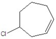 Name the structure.   A) 4-chlorocyclohexene B) 1-chloro-3-cyclohexene C) 1-chloro-3-cycloheptene D) 4-chlorocycloheptane E) 4-chlorocycloheptene