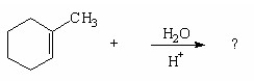What is the major product of the following reaction?     A) I B) II C) III D) IV E) V