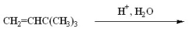 What is the name of the major organic product of the following reaction?   A) 3,3-dimethyl-1-butanol B) 3,3-dimethyl-2-butanol C) 2,3-dimethyl-2-butanol D) 2,3-dimethyl-1-butanol E) 4-methyl-2-pentanol