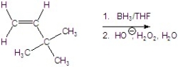 Provide the major organic product in the reaction below.   A)    B)    C)    D)    E)   