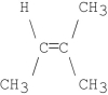 Which of the following is the most stable alkene? A)    B)    C)    D)    E)   