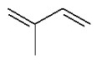 Give the IUPAC name for the following compound.   A) isoprene B) 3-methyl-1,3-butadiene C) 2-methyl-1,3-butadiene D) 2-methyl-2,3-butadiene E) isobutadiene