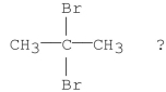 Which of the following is the best synthesis of 2, 2-dibromopropane   A)    B)    C) CH<sub>3</sub>C   CH   D)    E)   