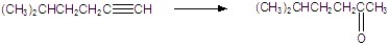 Give the best reagents for the reaction.   A) H<sub>2</sub>SO<sub>4</sub>, HgSO<sub>4</sub>, HgSO<sub>4</sub> B) 1)  disiamylborane, 2. HO<sup>-</sup>, H<sub>2</sub>O, H<sub>2</sub>O<sub>2</sub> C) K<sub>2</sub>Cr<sub>2</sub>O<sub>7</sub>, H<sup>+</sup> D) NaOCl E) H<sub>2</sub>, Pd