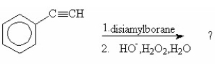 Which of the following is the final and major product of this reaction?     A) I B) II C) III D) IV E) V