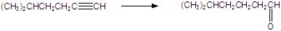 Give the best reagents for the reaction.   A) H<sub>2</sub>SO<sub>4</sub>, HgSO<sub>4</sub>, HgSO<sub>4</sub> B) 1)  disiamylborane, 2. HO<sup>-</sup>, H<sub>2</sub>O, H<sub>2</sub>O<sub>2</sub> C) K<sub>2</sub>Cr<sub>2</sub>O<sub>7</sub>, H<sup>+</sup> D) NaOCl E) H<sub>2</sub>, Pd