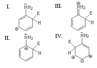 Which of the following is not a resonance structure of the species shown?     A) I B) II C) III D) IV
