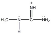 Draw the important resonance contributing forms for the structure shown below.  