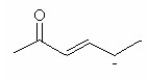 Draw the important resonance contributing forms for the structure shown below.  