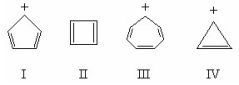 Which of the structures below would be aromatic?   A) I and IV B) I, III, and IV C) III and IV D) II