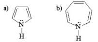 One of the following compounds is aromatic and the other is antiaromatic. Which is which?  