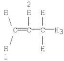 Which of the following numbered hydrogens is most easily abstracted by heterolytic cleavage? Explain.  